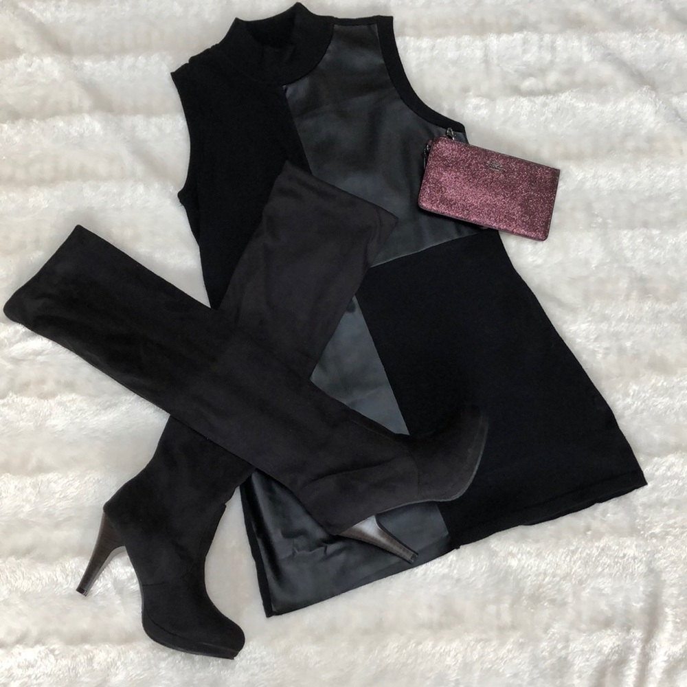 Knee high Faux Suede Boots